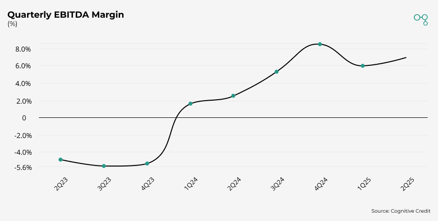 Chart | Crowdstrike Quarterly EBITDA Margin | Cognitive Credit