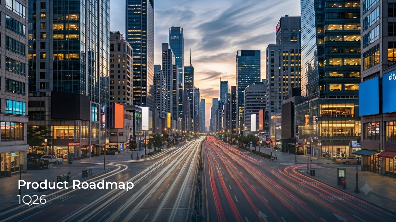 Product Roadmap: 1Q26