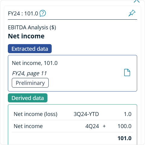 Click-to-source auditing on Cognitive Credit web app