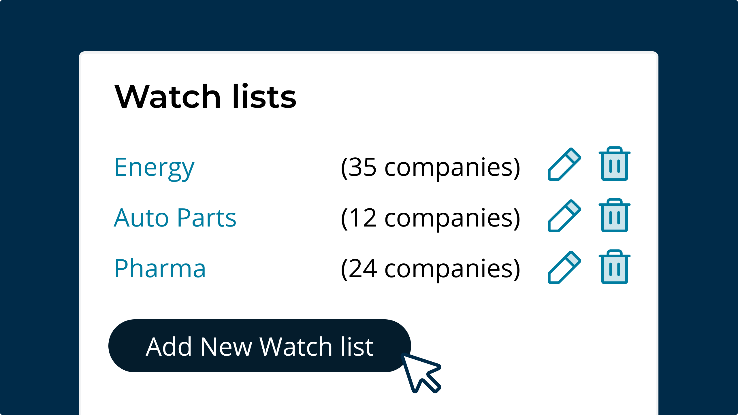 Introducing multiple Watch lists in-app